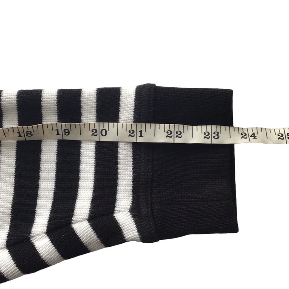 Lauren Ralph Lauren Black White Striped Cotton Cardigan, 1X - Picture 12 of 12